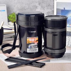Hộp cơm giữ nhiệt 3 ngăn Zojirushi SL-XE20-AD 1.47L - Giữ ấm 6 giờ, an toàn BPA, lý tưởng mang đi văn phòng hoặc picnic