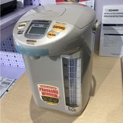 Bình thủy điện Zojirushi 5L CD-LCQ50-TK, 800W, Nhật Bản - Bơm điện thông minh, giữ nhiệt 98°C, hẹn giờ tiết kiệm điện, an toàn cho gia đình