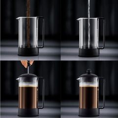 Bình pha cà phê kiểu Pháp Bodum Brazil 1543-01 - Dung tích 350ml, Thủy tinh Borosilicate, Thời trang, Hàng chính hãng từ Bồ Đào Nha