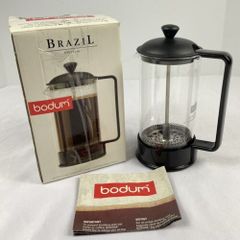 Bình pha cà phê kiểu Pháp Bodum Brazil 1543-01 - Dung tích 350ml, Thủy tinh Borosilicate, Thời trang, Hàng chính hãng từ Bồ Đào Nha