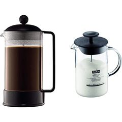 Bình pha cà phê kiểu Pháp Bodum Brazil 1543-01 - Dung tích 350ml, Thủy tinh Borosilicate, Thời trang, Hàng chính hãng từ Bồ Đào Nha