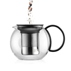 Bình Pha Trà Thủy Tinh Bodum Assam 500ml - Phong Cách Pháp, Hệ Thống Dừng Pha Thông Minh, Lý Tưởng Cho Trà Lá Rời Hoặc Túi Lọc
