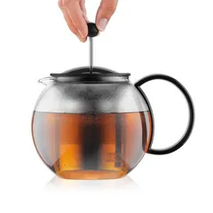 Bình Pha Trà Thủy Tinh Bodum Assam 500ml - Phong Cách Pháp, Hệ Thống Dừng Pha Thông Minh, Lý Tưởng Cho Trà Lá Rời Hoặc Túi Lọc