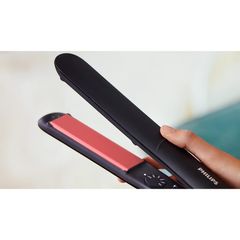 Máy Ép Tóc Philips BHS376/00 - Công Nghệ ThermoProtect, Tấm Gốm Keratin, 6 Chế Độ Nhiệt 160-230°C, Duỗi Thẳng Tự Nhiên, Bảo Vệ Tóc Hư Tổn