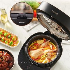 Nồi Áp Suất Điện Tử Philips HD2151 - Dung Tích 5L, Công Suất 1090W, Nấu Nhanh, Menu Đa Dạng, Bảo Hành 2 Năm