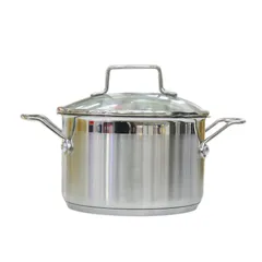 Nồi inox cao cấp 304 Scanpan Impact 18cm - Hàng chính hãng, phù hợp bếp từ, dễ vệ sinh, nắp kính cường lực, an toàn cho sức khỏe.