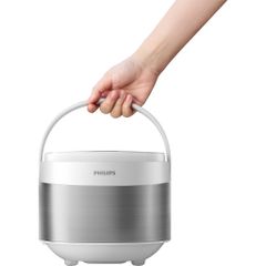 Nồi Cơm Điện Mini Philips HD3170 - Dung Tích 0.85L, Công Suất 600W, 8 Chế Độ Nấu Tự Động, Hàng Chính Hãng 2 Năm Bảo Hành