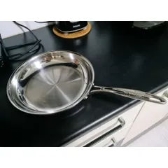 Chảo Inox 5 Lớp Scanpan Fusion5 24cm - Đúc Liền Nguyên Khối, Dùng Cho Bếp Từ & Máy Rửa Bát, An Toàn & Dễ Vệ Sinh
