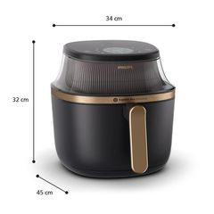 Nồi Chiên Không Dầu Philips NA342/00 7.2 Lít - Công Nghệ Rapid Air Plus, Bảng Điều Khiển Cảm Ứng, Công Suất 2000W
