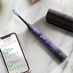 Bàn Chải Điện Philips Sonicare HX9911 Tím - Công Nghệ Sóng Âm & 4 Chế Độ Chăm Sóc Răng Miệng, Giúp Nướu Khỏe Mạnh Và Làm Sạch Sâu