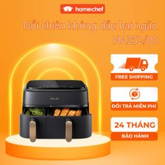Nồi Chiên Không Dầu Philips NA352 9L - Công Nghệ Rapid Air, Hai Ngăn Độc Đáo, Bảo Hành 2 Năm, Tiết Kiệm Năng Lượng 70%