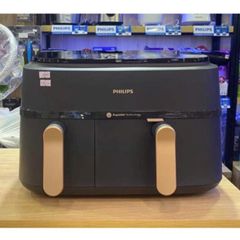 Nồi Chiên Không Dầu Philips NA352 9L - Công Nghệ Rapid Air, Hai Ngăn Độc Đáo, Bảo Hành 2 Năm, Tiết Kiệm Năng Lượng 70%