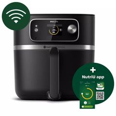 Nồi Chiên Không Dầu Điện Tử Philips HD9880 8.3L 2000W - Công Nghệ Rapid Air, Kết Nối Wifi, Tự Động Ngắt, Bảo Hành 2 Năm