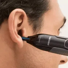 Máy tỉa lông mũi, tai, lông mày Philips NT3650 - Công nghệ PrecisionTrim, chống nước, dễ vệ sinh, sử dụng pin AA tiện lợi