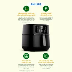 Nồi Chiên Không Dầu Philips HD9285 XXL 7.2L 2000W - Công Nghệ Rapid Air Tiết Kiệm Dầu - Dễ Sử Dụng và Vệ Sinh