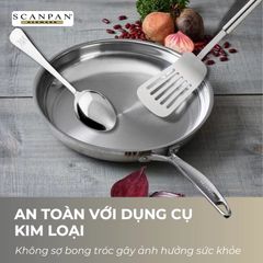 Chảo Inox 5 Lớp Scanpan Fusion5 26cm Cao Cấp, Chịu Nhiệt Cho Bếp Từ, An Toàn Dùng Máy Rửa Bát