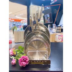Chảo Inox 5 Lớp Scanpan Fusion5 26cm Cao Cấp, Chịu Nhiệt Cho Bếp Từ, An Toàn Dùng Máy Rửa Bát