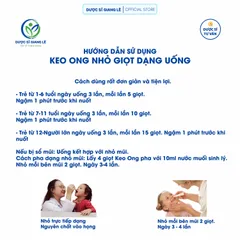 Dịch Chiết Keo Ong Dạng Uống Đậm Đặc - Hỗ Trợ Ho, Đau Họng, Kháng Viêm, Tăng Cường Đề Kháng, An Toàn Cho Trẻ Em Và Phụ Nữ Mang Thai