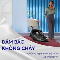 Bàn ủi hơi nước cầm tay Philips DST5040 - Công suất 2600W, mặt đế chống xước, bảo hành 2 năm - Hàng chính hãng, dễ sử dụng.