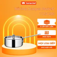 Nồi Quấy Bột Inox Scanpan MaitreD 12cm - Đúc Liền 3 Lớp, Dùng Cho Mọi Loại Bếp, Bền Chắc, Dễ Vệ Sinh, Thiết kế Sang Trọng