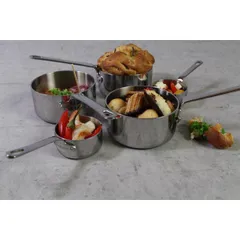 Nồi Quấy Bột Inox Scanpan MaitreD 12cm - Đúc Liền 3 Lớp, Dùng Cho Mọi Loại Bếp, Bền Chắc, Dễ Vệ Sinh, Thiết kế Sang Trọng