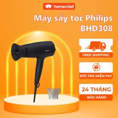 Máy Sấy Tóc Philips BHC015 - 1200W, Công Nghệ ThermoProtect, Thiết Kế Nhỏ Gọn, 3 Chế Độ Sấy, Dễ Dàng Mang Đi Du Lịch