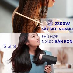 Máy Sấy Tóc Philips BHC015 - 1200W, Công Nghệ ThermoProtect, Thiết Kế Nhỏ Gọn, 3 Chế Độ Sấy, Dễ Dàng Mang Đi Du Lịch