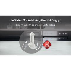 Máy Xay Thịt Philips HR1393 - Công Suất 450W, Dung Tích 0.7L, Hàng Chính Hãng, Bảo Hành 2 Năm, Tiện Dụng Cho Nội Trợ