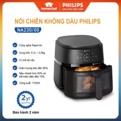 Nồi Chiên Không Dầu Điện Tử Philips NA230/00 6.2L - Công Nghệ RapidAir Tiết Kiệm Điện | 13 Chức Năng Nấu Thông Minh