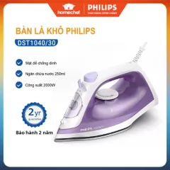 Bàn ủi hơi nước cầm tay Philips DST1040 - 2000W, phun hơi tự động, diệt khuẩn 99,99%, bảo hành 2 năm, tiện dụng cho mọi loại vải