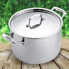 Nồi Inox 5 Lớp Scanpan Fusion 24cm 7.2L Cao Cấp - Chịu Nhiệt Tốt, Dùng Được Trên Mọi Loại Bếp, Dễ Vệ Sinh, Dành Cho Đam Mê Nấu Nướng
