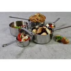 Nồi inox 3 lớp Scanpan Maitre'D 16cm - Đáy liền, dùng bếp từ, máy rửa bát, chất lượng châu Âu, hàng chính hãng