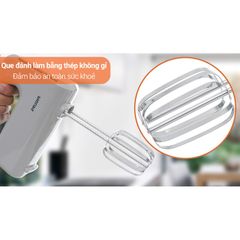 Máy Đánh Trứng Cầm Tay Philips HR3705 - 300W, 5 Tốc Độ, Dụng Cụ Làm Bánh, Bảo Hành 2 Năm, Tiện Lợi, Thép Không Gỉ