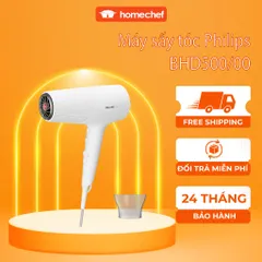 Máy Sấy Tóc Philips BHD500 2100W - Công Nghệ ThermoShield, Ion Gấp 2, 6 Chế Độ Nhiệt & Tốc Độ, Nút Cool Shot, Bảo Hành 2 Năm