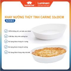 Khay Nướng Thủy Tinh Luminarc Cuisine Carine 32x20cm - Bền Bỉ Chịu Nhiệt, An Toàn Cho Lò Nướng Và Lò Vi Sóng, Hàng Chính Hãng