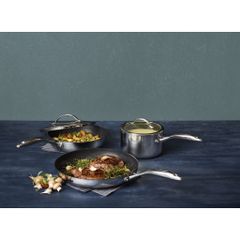 Chảo chống dính Scanpan HaptiQ 28cm cao cấp, dùng bếp từ, lớp Stratanium+ bền đẹp, bảo hành 3 năm, hàng chính hãng Đan Mạch