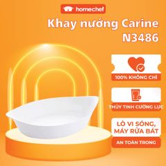 Khay Nướng Thủy Tinh Luminarc Carine 38x23 cm - Chịu Nhiệt, An Toàn Cho Lò Nướng và Lò Vi Sóng - Sản Phẩm Chính Hãng Từ Pháp