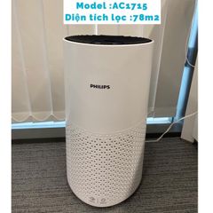 Máy Lọc Không Khí Philips AC1715 - Diện Tích 78m2, Kết Nối Wifi, Bộ Lọc HEPA 99.97%, Bảo Hành 2 Năm - Thiết Bị Gia Dụng Chính Hãng