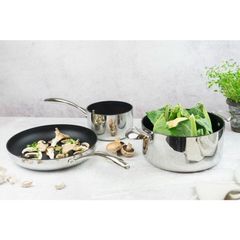 Chảo Chống Dính Scanpan HaptiQ 24cm - 5 Lớp Kim Loại, Dùng Bếp Từ, Thiết Kế Sang Trọng, Bảo Hành 3 Năm, Hàng Chính Hãng