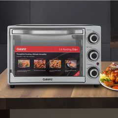 Lò Nướng Điện Galanz KWS1530LQ-D2 30L 1500W - Sang Trọng, Đối Lưu, Nướng Xiên Quay, Bảo Hành 1 Năm