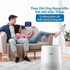 Máy Lọc Không Khí Philips AC0850/20 - Wifi, Diện Tích 49m2, 99,9% Vi-rút, Bảo Hành 2 Năm, Cảm Biến Thông Minh, Tiết Kiệm Năng Lượng