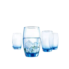 Bộ 6 cốc uống nước thủy tinh Luminarc 350ml - An toàn, chống xước, bền màu, thiết kế hiện đại, lý tưởng cho không gian bếp