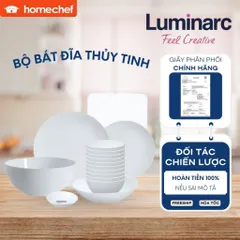 Bộ bát đĩa (tô, chén, dĩa) thủy tinh  Luminarc Diwali 15 chi tiết, chịu sốc nhiệt tốt - DW15L