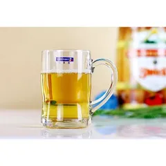 Bộ 6 cốc bia Luminarc Benidorm 450ml có quai - Thủy tinh cường lực dày dặn, chống bám bẩn, an toàn cho sức khỏe
