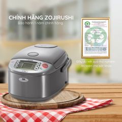 Nồi cơm điện cao tần Zojirushi NP-HBQ10-XA 1L - Công nghệ Neuro Fuzzy, bền đẹp, nấu cơm ngon, bảo hành 3 năm, sản xuất Nhật Bản