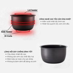 Nồi cơm điện cao tần Zojirushi NP-HBQ10-XA 1L - Công nghệ Neuro Fuzzy, bền đẹp, nấu cơm ngon, bảo hành 3 năm, sản xuất Nhật Bản
