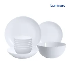 Bộ bát đĩa (tô, chén, dĩa) thủy tinh Luminarc Diwali 10 chi tiết DW10D, dùng lò vi sóng, máy rửa bát