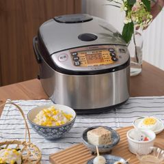 Nồi Cơm Điện Áp Suất Zojirushi NP-HRQ18-XT 1.8L - Công Nghệ Cao Tần Nhập Khẩu Nhật Bản, Bảo Hành 3 Năm, Dành Cho Gia Đình 4-6 Người