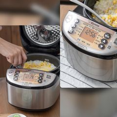 Nồi Cơm Điện Áp Suất Zojirushi NP-HRQ18-XT 1.8L - Công Nghệ Cao Tần Nhập Khẩu Nhật Bản, Bảo Hành 3 Năm, Dành Cho Gia Đình 4-6 Người