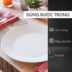 Bộ Bát Đĩa Thủy Tinh Luminarc Harena 12 Món - An Toàn Với Lò Vi Sóng, Bền Bỉ, Chống Xước - Quà Tặng Thực Dụng